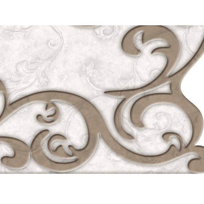 Mijölnir Juego de alfombras de baño beige y blanco